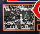Chicago Bears Brandon Marshall Autographed Framed Blue Jersey Collage JSA #W623910