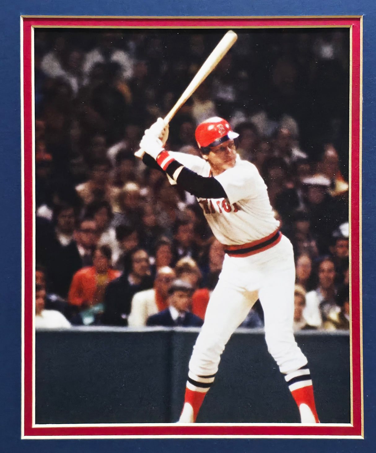Boston Red Sox Carlton Fisk Autographed Framed White Jersey Collage JSA #WP725225