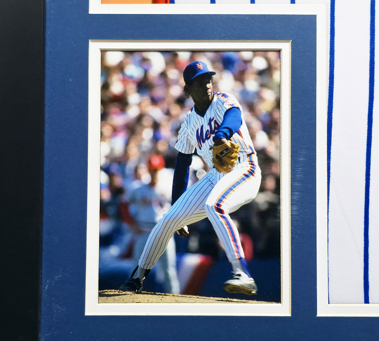 New York Mets Darryl Strawberry Autographed Framed White Jersey Collage JSA #W751058