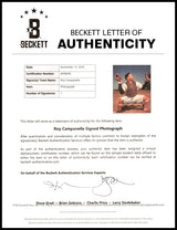 Roy Campanella Autographed Framed 8x10 Photo Brooklyn Dodgers Beckett BAS #AE08260