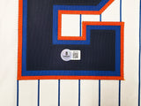 New York Mets Juan Soto Autographed White Nike Jersey Size L Beckett BAS QR Stock #242671