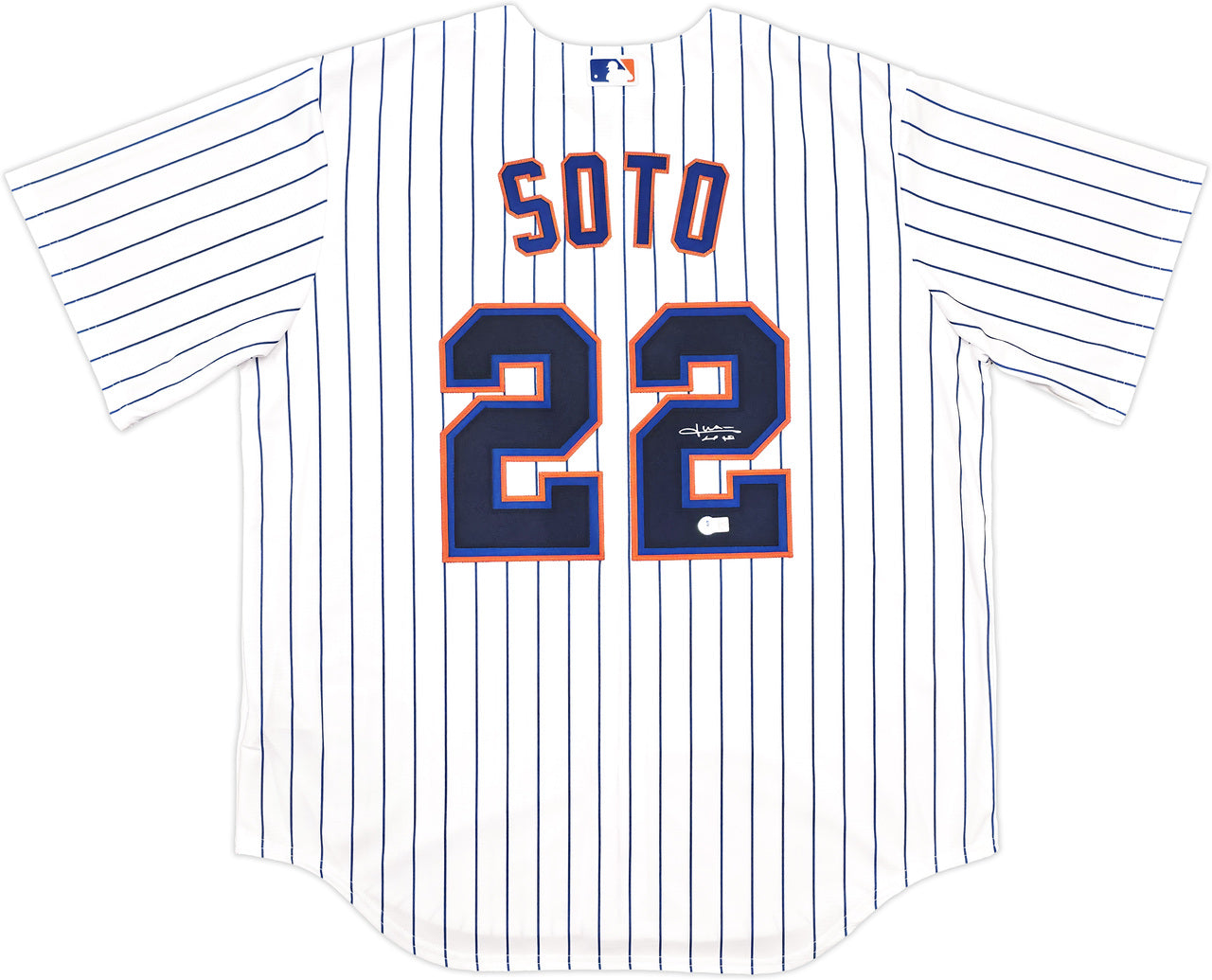 New York Mets Juan Soto Autographed White Nike Jersey Size XL Beckett BAS QR Stock #242672