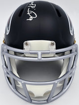 Michael Penix Jr. Autographed Atlanta Falcons Black Speed Mini Helmet Beckett BAS Witness Stock #242576