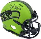 Ernest Jones IV Autographed Seattle Seahawks Rave Green Speed Mini Helmet MCS Holo Stock #242556