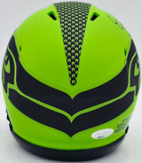 Ernest Jones IV Autographed Seattle Seahawks Rave Green Speed Mini Helmet MCS Holo Stock #242556