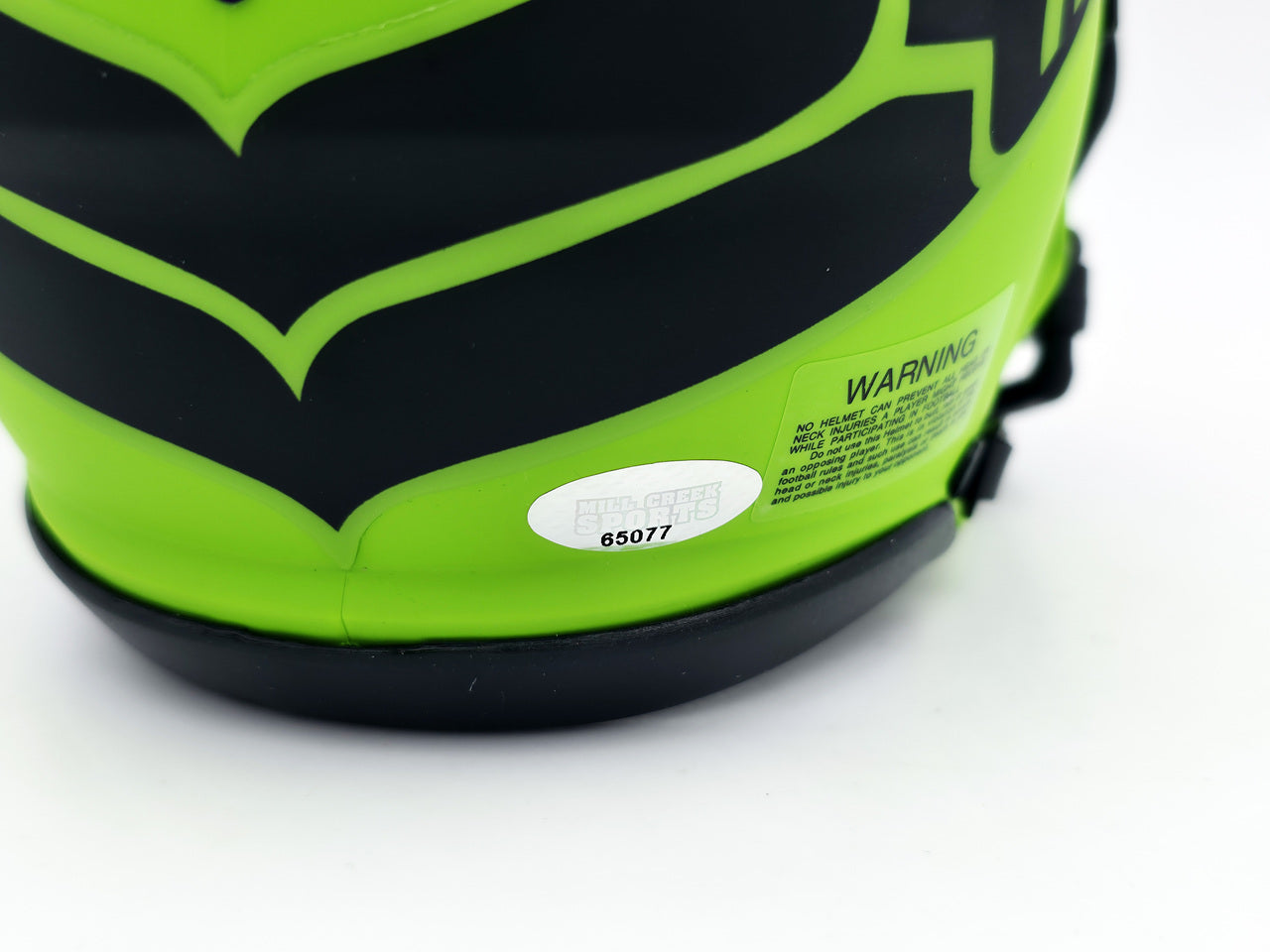 Ernest Jones IV Autographed Seattle Seahawks Rave Green Speed Mini Helmet MCS Holo Stock #242556