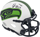 Ernest Jones IV Autographed Seattle Seahawks Lunar Eclipse White Speed Mini Helmet MCS Holo Stock #242555