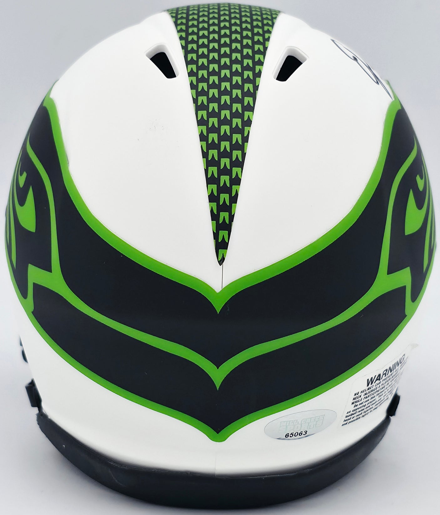 Ernest Jones IV Autographed Seattle Seahawks Lunar Eclipse White Speed Mini Helmet MCS Holo Stock #242555