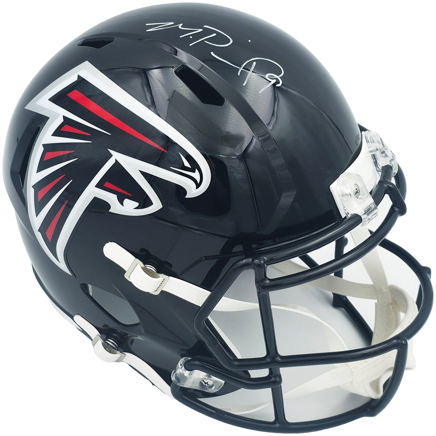 Michael Penix Jr. Autographed Atlanta Falcons Black Full Size Speed Replica Helmet Beckett BAS Witness Stock #242569