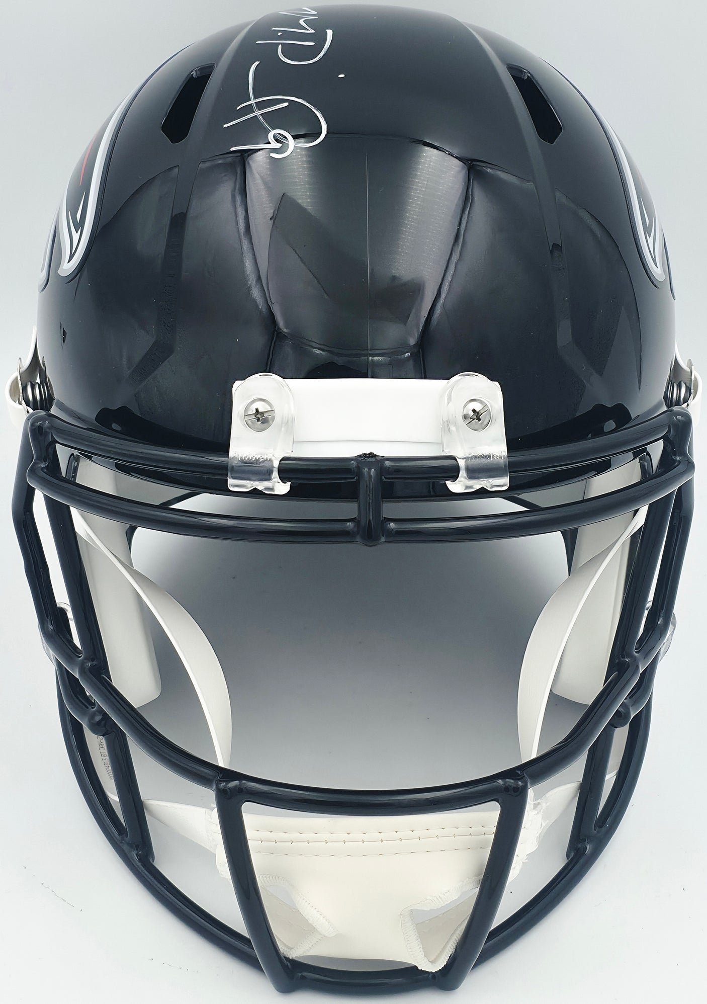 Michael Penix Jr. Autographed Atlanta Falcons Black Full Size Speed Replica Helmet Beckett BAS Witness Stock #242569