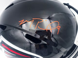 Michael Penix Jr. Autographed Atlanta Falcons Black Full Size Speed Replica Helmet Beckett BAS Witness Stock #242570