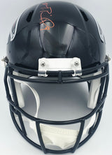 Michael Penix Jr. Autographed Atlanta Falcons Black Full Size Speed Replica Helmet Beckett BAS Witness Stock #242570