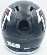Michael Penix Jr. Autographed Atlanta Falcons Black Full Size Speed Replica Helmet Beckett BAS Witness Stock #242570