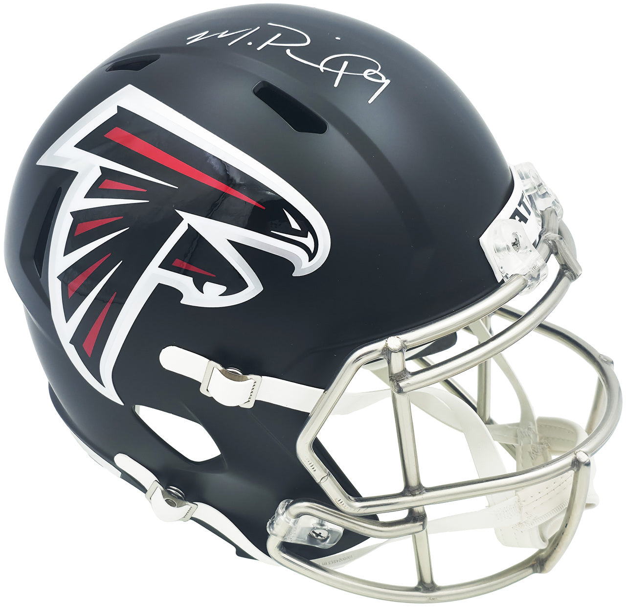 Michael Penix Jr. Autographed Atlanta Falcons 2020 Alternate Black Full Size Speed Replica Helmet Beckett BAS Witness Stock #242567