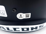Michael Penix Jr. Autographed Atlanta Falcons 2020 Alternate Black Full Size Speed Replica Helmet Beckett BAS Witness Stock #242567