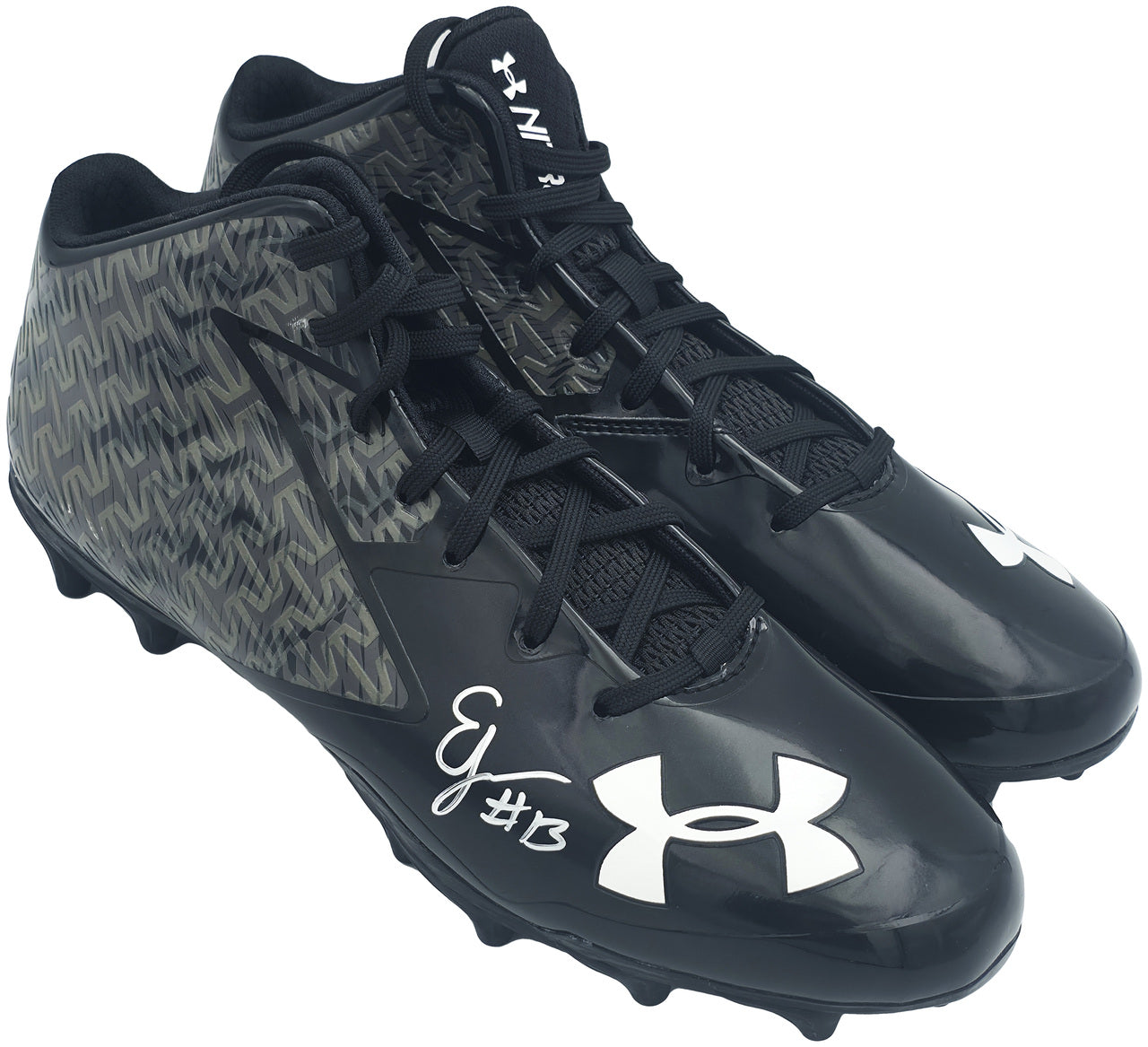 Ernest Jones IV Autographed Pair of Black Under Armour Cleats Seattle Seahawks Size 10 MCS Holo Stock #242564