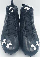 Michael Penix Jr. Autographed Pair of Black Under Armour Team Fierce MC Cleats Atlanta Falcons Size 13.5 Beckett BAS Witness Stock #242580