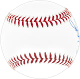 Salvador Perez Autographed Official 2015 World Series Logo Baseball Kansas City Royals Beckett BAS Witness Stock #241643