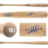 Salvador Perez Autographed Blonde Louisville Slugger Pro Stock Baseball Bat Kansas City Royals Beckett BAS Witness Stock #241629