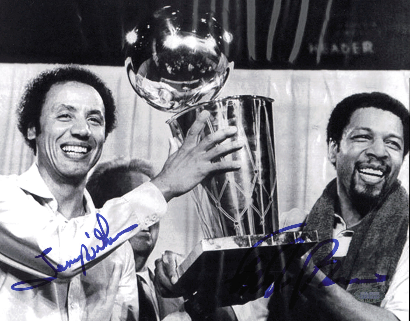 Lenny Wilkens & Fred Brown Autographed 8x10 Photo Seattle Supersonics MCS Holo #87474