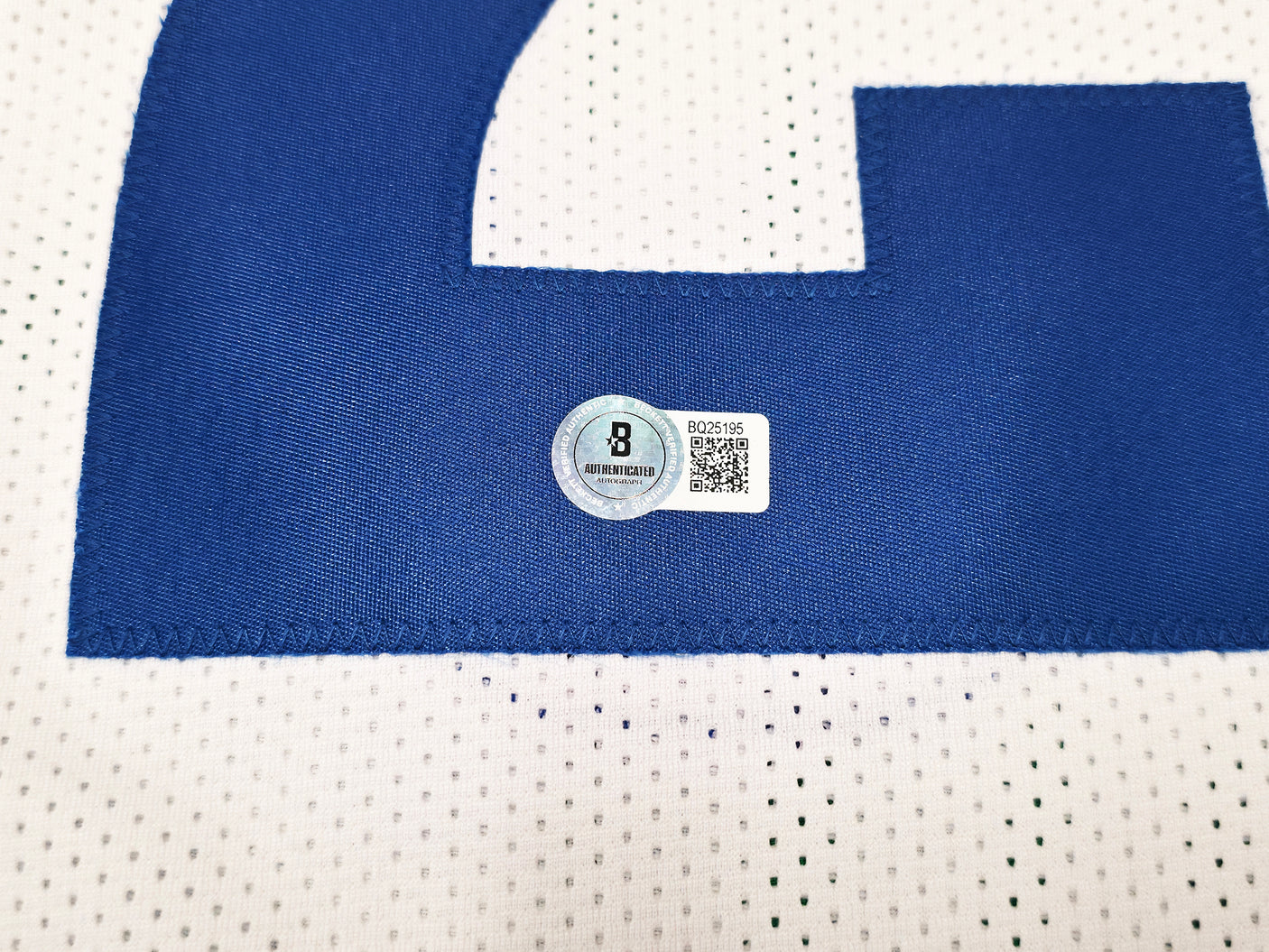 Los Angeles Rams Kyren Williams Autographed White Jersey Beckett BAS QR Stock #243020