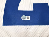 Los Angeles Rams Kyren Williams Autographed White Jersey Beckett BAS QR Stock #243020