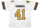 New Orleans Saints Alvin Kamara Autographed White Jersey Beckett BAS Witness Stock #243271