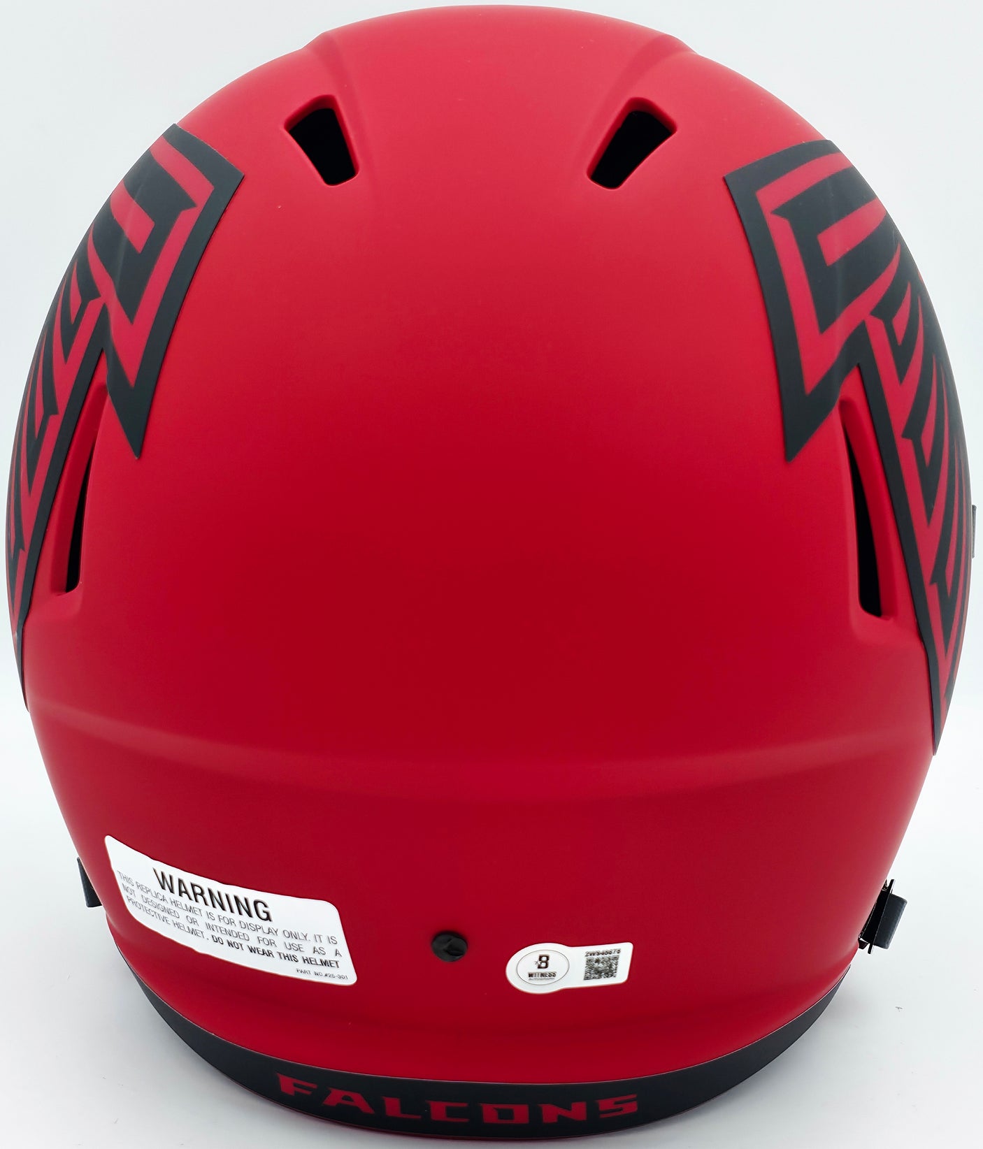 Michael Vick Autographed Atlanta Falcons Rave Red Full Size Speed Replica Helmet Beckett BAS Witness Stock #243611