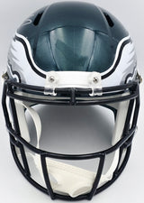 Michael Vick Autographed Philadelphia Eagles Green Full Size Speed Replica Helmet Beckett BAS Witness Stock #243606
