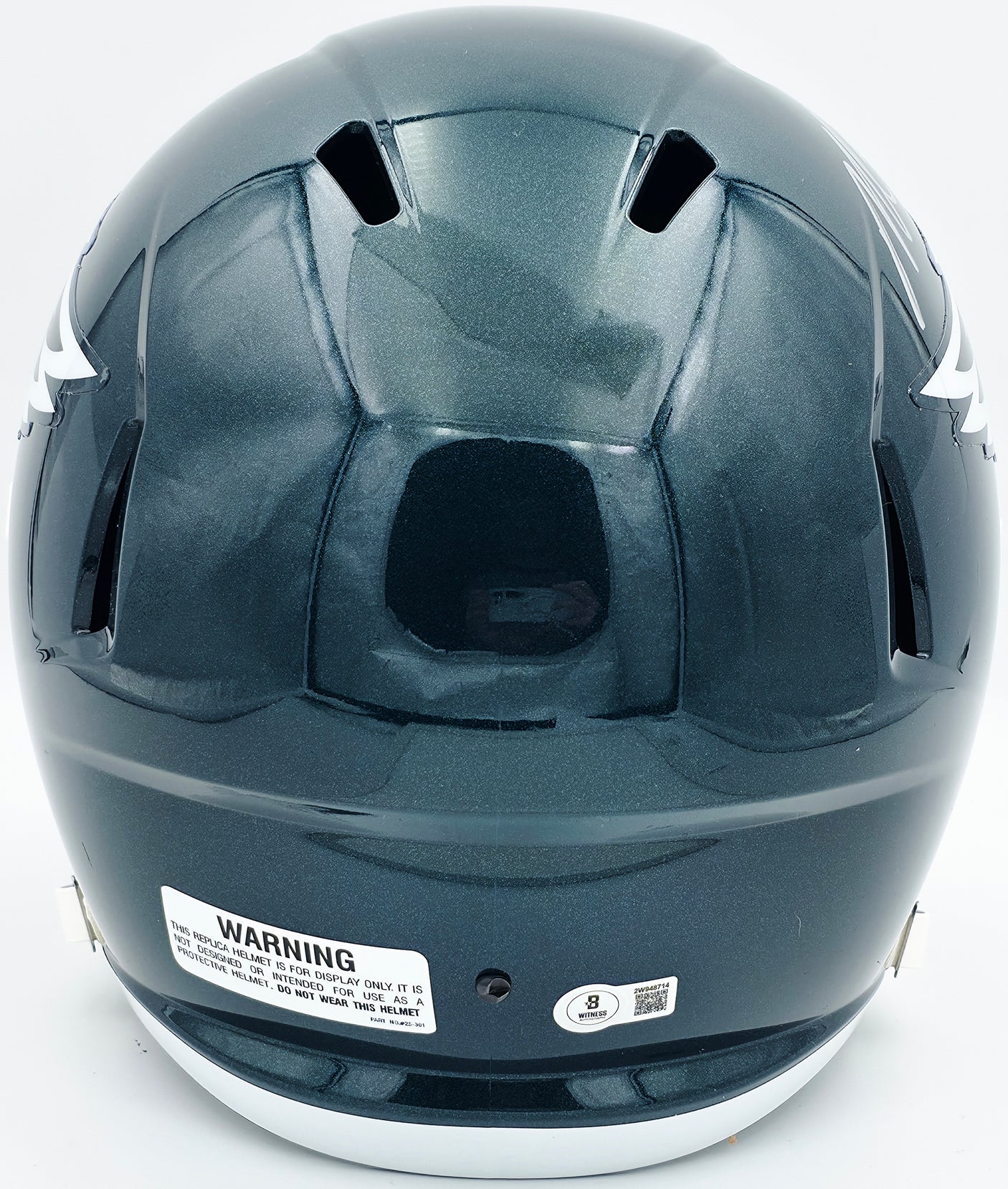 Michael Vick Autographed Philadelphia Eagles Green Full Size Speed Replica Helmet Beckett BAS Witness Stock #243606