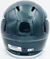 Michael Vick Autographed Philadelphia Eagles Green Full Size Speed Replica Helmet Beckett BAS Witness Stock #243606