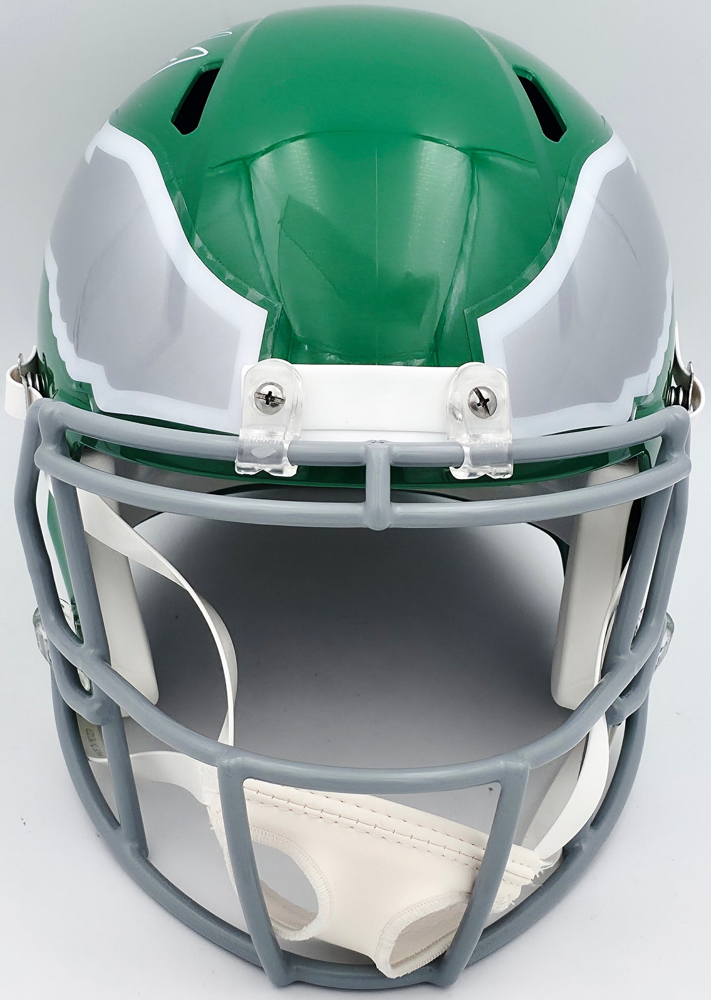 Michael Vick Autographed Philadelphia Eagles 2023 Alternate Kelly Green Full Size Speed Replica Helmet Beckett BAS Witness Stock #243607