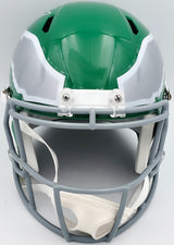 Michael Vick Autographed Philadelphia Eagles 2023 Alternate Kelly Green Full Size Speed Replica Helmet Beckett BAS Witness Stock #243607