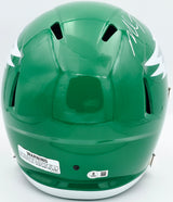 Michael Vick Autographed Philadelphia Eagles 2023 Alternate Kelly Green Full Size Speed Replica Helmet Beckett BAS Witness Stock #243607