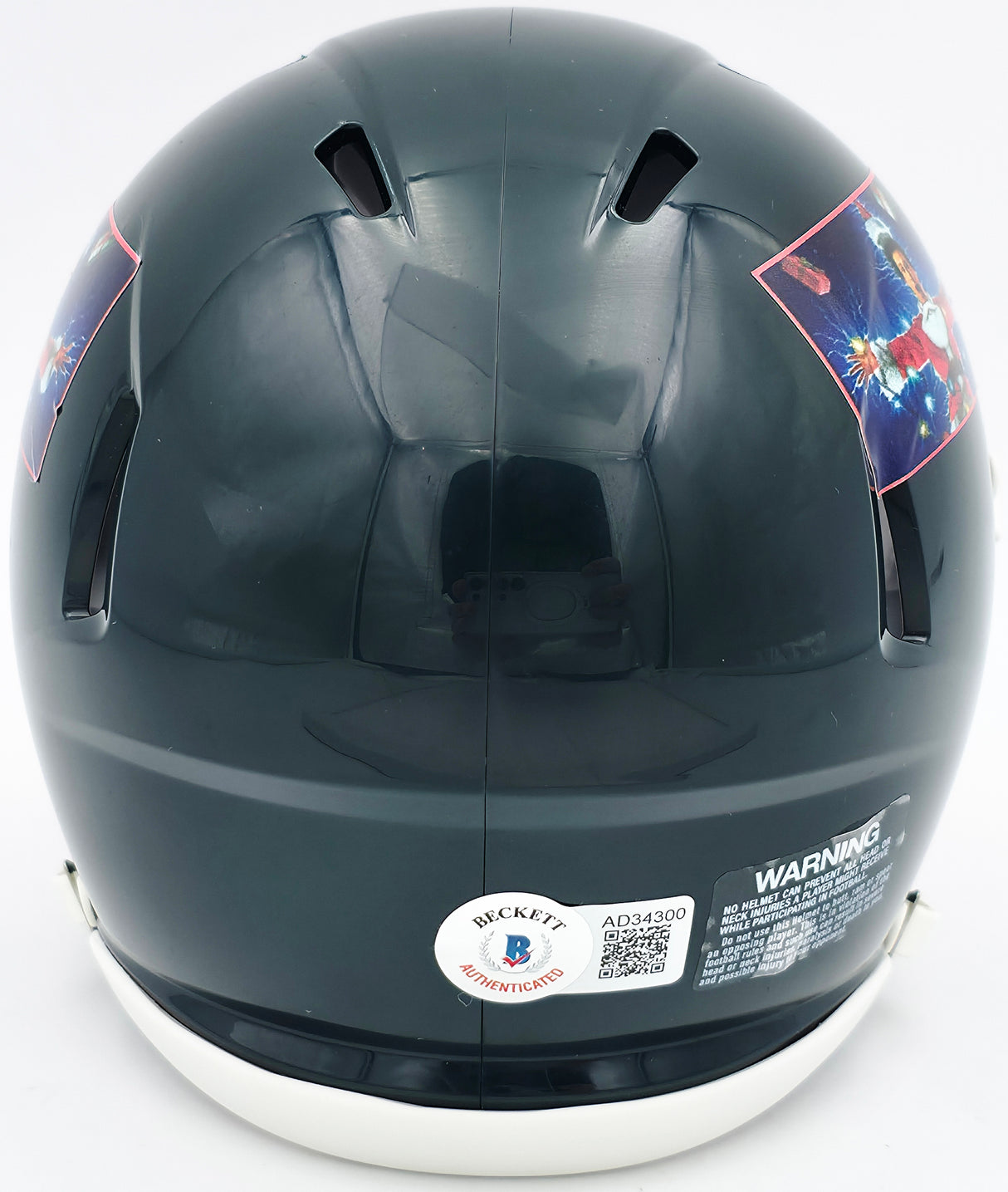 Chevy Chase Autographed Christmas Vacation Black Speed Mini Helmet Beckett BAS QR Stock #243613