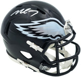 Michael Vick Autographed Philadelphia Eagles 2022 Alternate Black Speed Mini Helmet Beckett BAS Witness Stock #243632
