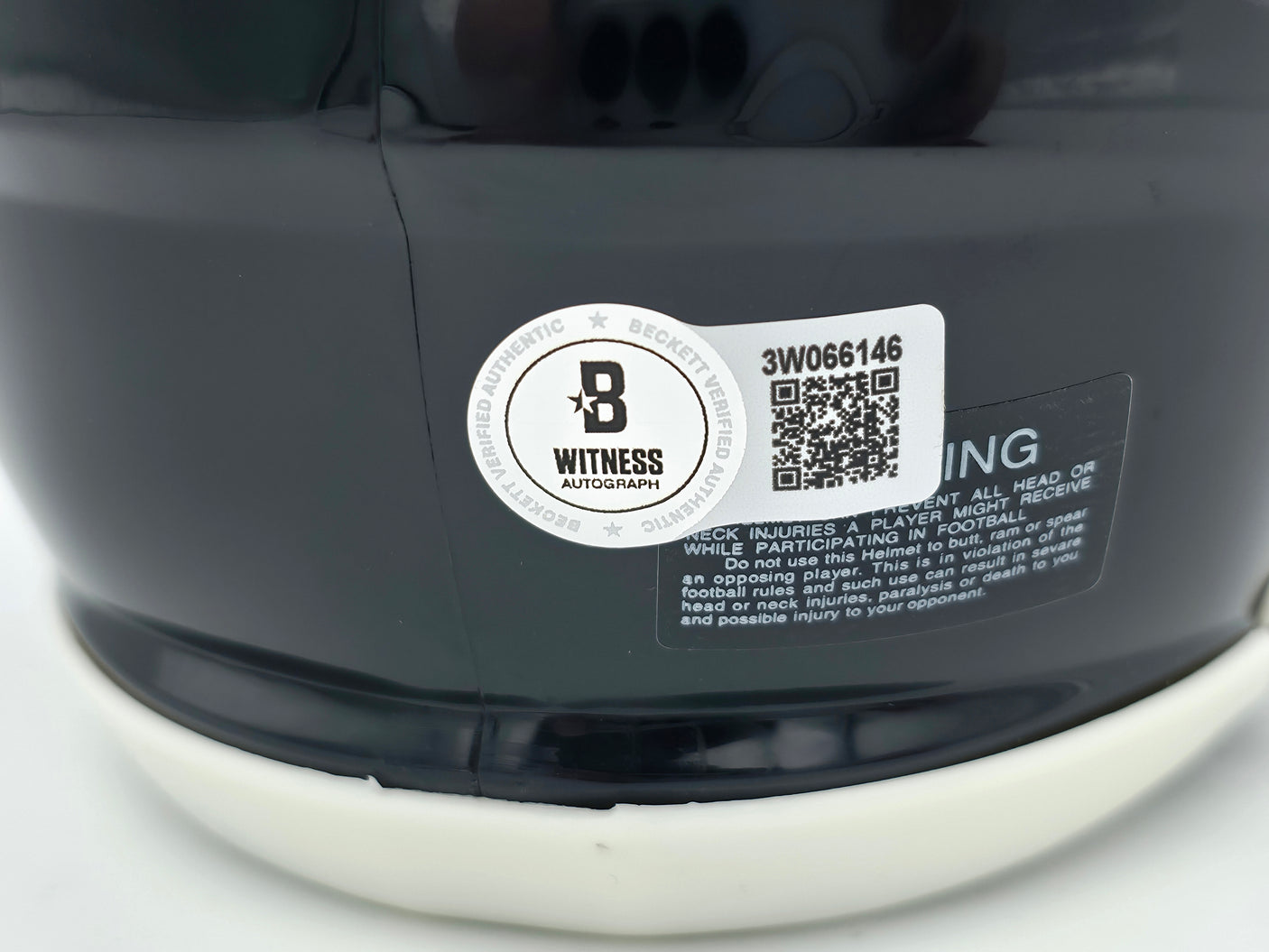 Michael Vick Autographed Philadelphia Eagles 2022 Alternate Black Speed Mini Helmet Beckett BAS Witness Stock #243632