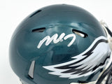 Michael Vick Autographed Philadelphia Eagles Green Speed Mini Helmet Beckett BAS Witness Stock #243633