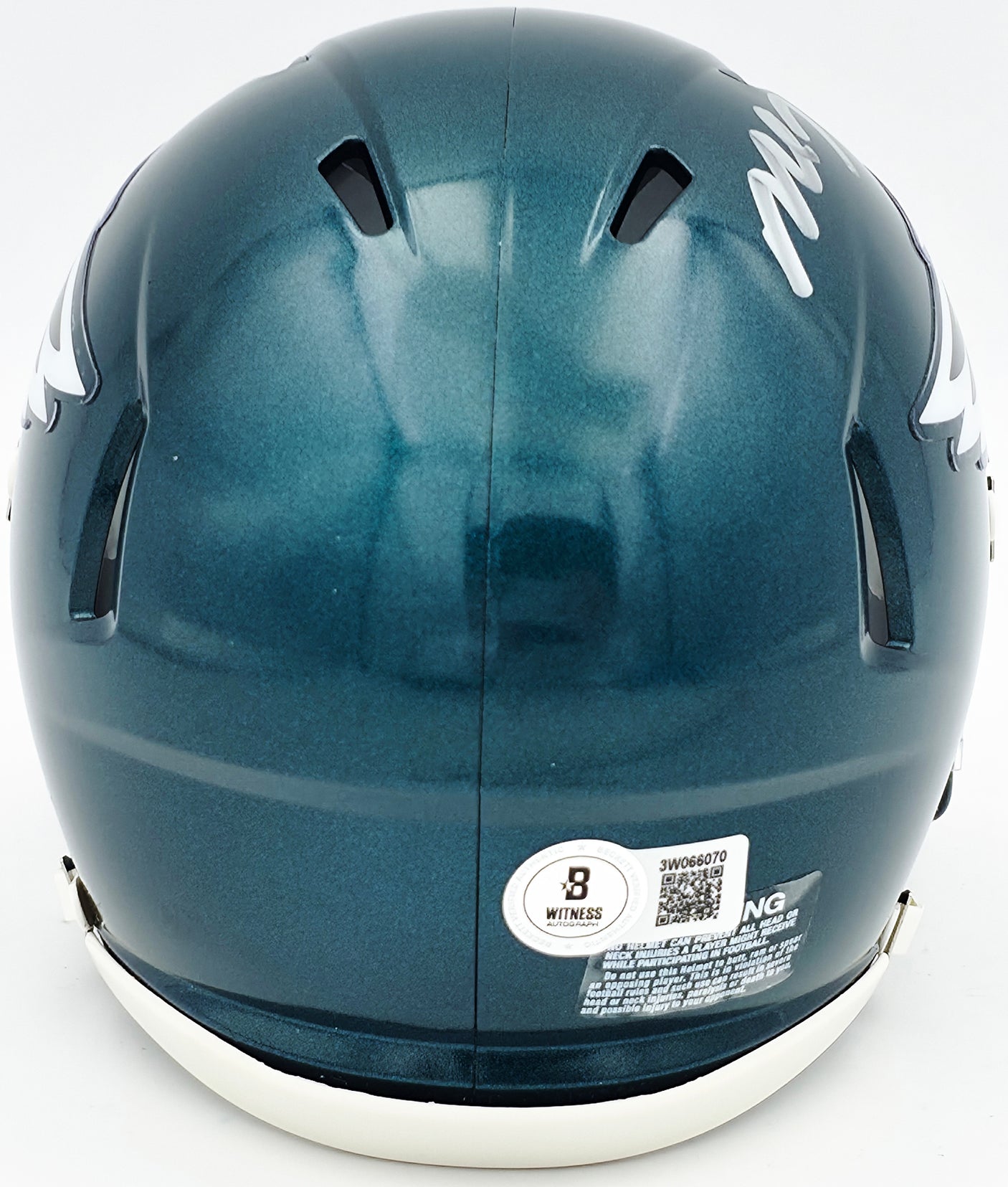 Michael Vick Autographed Philadelphia Eagles Green Speed Mini Helmet Beckett BAS Witness Stock #243633