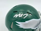 Michael Vick Autographed Philadelphia Eagles 1974-95 Throwback Kelly Green Speed Mini Helmet Beckett BAS Witness Stock #243634