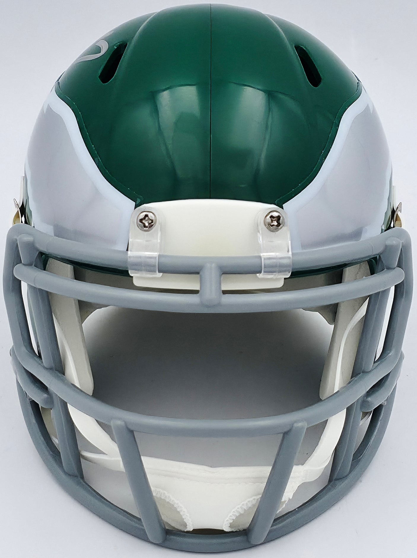 Michael Vick Autographed Philadelphia Eagles 1974-95 Throwback Kelly Green Speed Mini Helmet Beckett BAS Witness Stock #243634