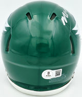 Michael Vick Autographed Philadelphia Eagles 1974-95 Throwback Kelly Green Speed Mini Helmet Beckett BAS Witness Stock #243634