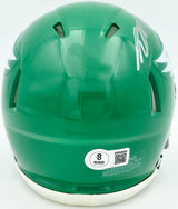 DeSean Jackson Autographed Philadelphia Eagles 2023 Alternate Kelly Green Speed Mini Helmet Beckett BAS Witness Stock #243639