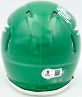 DeSean Jackson Autographed Philadelphia Eagles 2023 Alternate Kelly Green Speed Mini Helmet Beckett BAS Witness Stock #243640