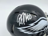 DeSean Jackson Autographed Philadelphia Eagles 2022 Alternate Black Speed Mini Helmet Beckett BAS Witness Stock #243642
