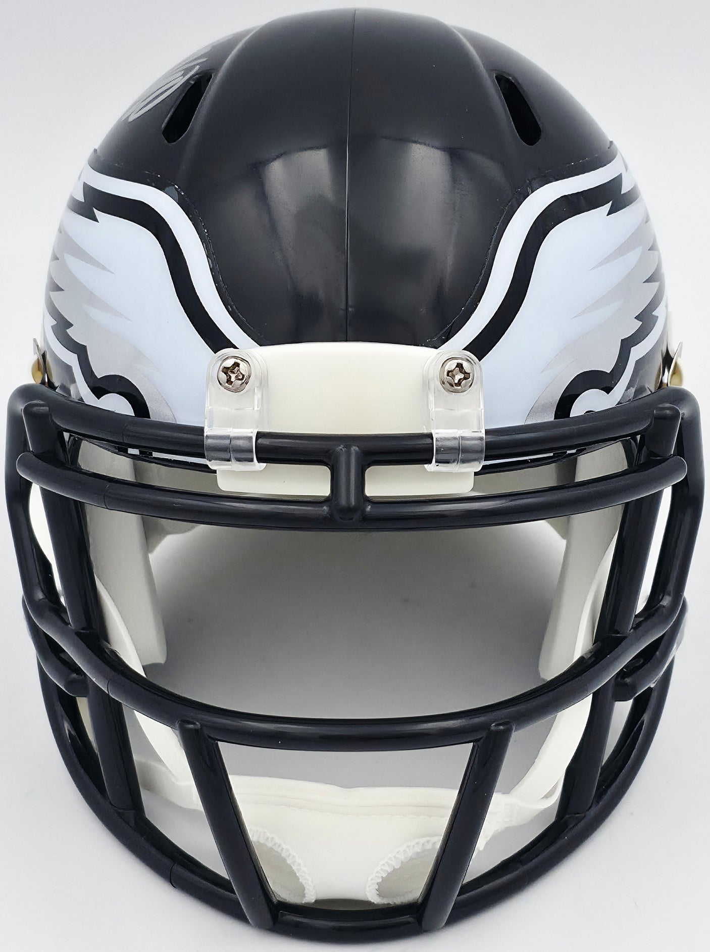 DeSean Jackson Autographed Philadelphia Eagles 2022 Alternate Black Speed Mini Helmet Beckett BAS Witness Stock #243642