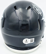 DeSean Jackson Autographed Philadelphia Eagles 2022 Alternate Black Speed Mini Helmet Beckett BAS Witness Stock #243642