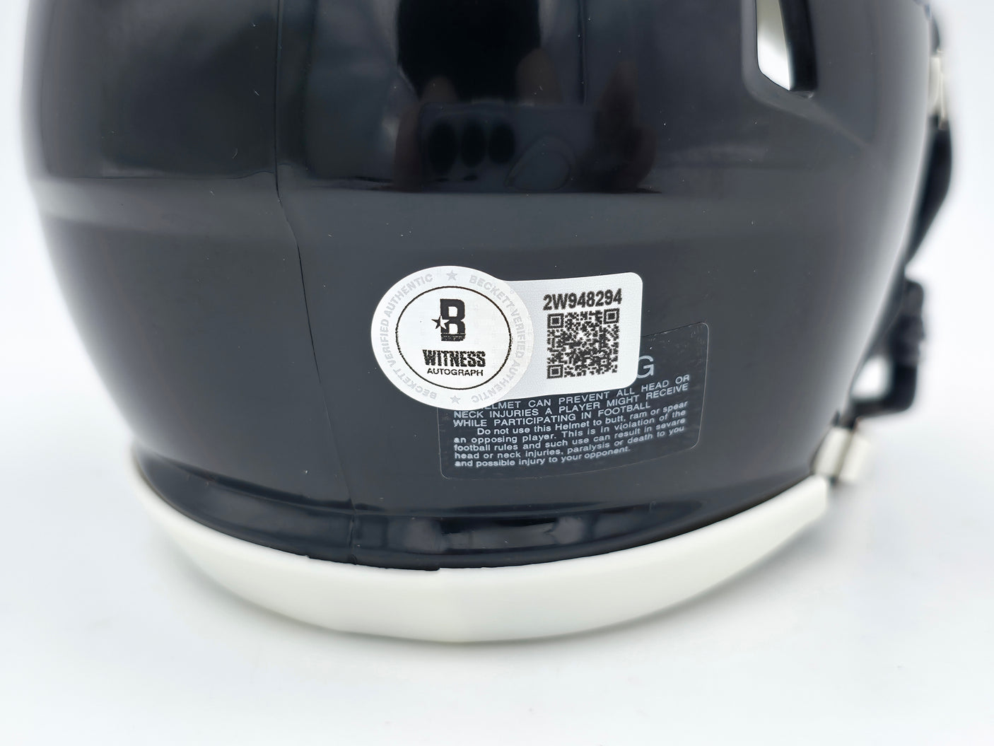 DeSean Jackson Autographed Philadelphia Eagles 2022 Alternate Black Speed Mini Helmet Beckett BAS Witness Stock #243642
