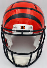 Ja'Marr Chase Autographed Cincinnati Bengals Orange Full Size Authentic Speed Helmet Beckett BAS Witness Stock #243654