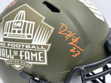 Devin Hester Autographed Chicago Bears Army Green Salute To Service Full Size Authentic Speed Hall of Fame HOF Logo Helmet Beckett BAS QR Stock #243659